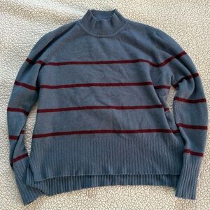 Skies are Blue Striped Turtleneck Sweater